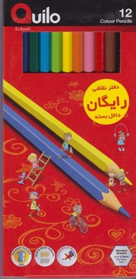 تصویر  مداد رنگي جعبه مقوايي 12 رنگ كويلو 634003