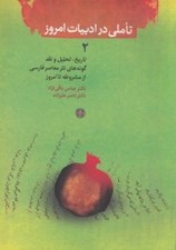 تصویر  تاملي در ادبيات امروز 2 (تاريخ تحليل و نقد گونه هاي نثر معاصر فارسي از مشروطه تا امروز)