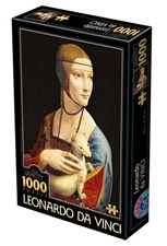 تصویر  پازل 1000 تكه lady with an ermine (2689)