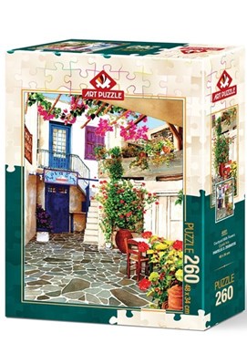 تصویر  پازل 260 Courtyard With Flowers (4581)