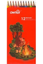 تصویر  مداد رنگي 12 رنگ owner