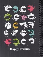 تصویر  دفتر سياه برگ happy friends