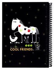 تصویر  دفتر سياه برگ cool friends