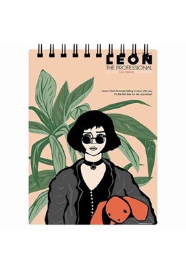 تصویر  دفترچه سياه برگ Leon