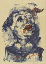 تصویر  دفتر طراحي رقعي (Oskar Kokoschka)