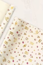 تصویر  كاغذ كادو طلاكوب طرح 6