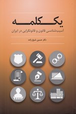 تصویر  يك كلمه (آسيب شناسي قانون و قانونگرايي در ايران)