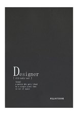 تصویر  دفتر كانسپت A5 طرح Designer (مشكي)