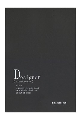 تصویر  دفتر كانسپت A5 طرح Designer (مشكي)