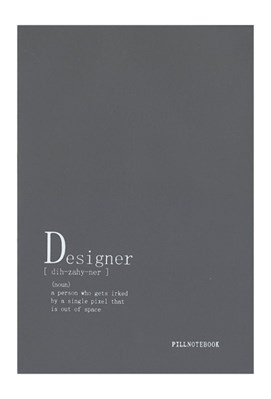 تصویر  دفتر كانسپت A5 طرح Designer (طوسي)