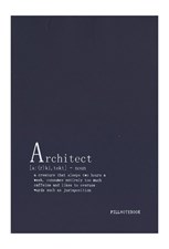 تصویر  دفتر كانسپت A5 طرح Architect (بنفش)