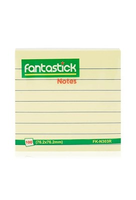 تصویر  استيك نوت 7.6*7.6 خط دار 100 برگ fantastick