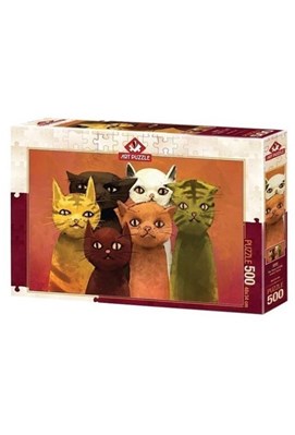 تصویر  پازل 500 The Team of Cats (5092)