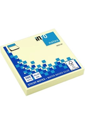 تصویر  استيك نوت 7.5*7.5 بي خط  100 برگ