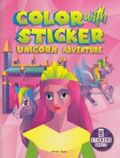 تصویر  Color with Sticker (unicorn adventure)