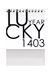 تصویر  تقويم روميزي 1403 الند (lucky year) سفيد